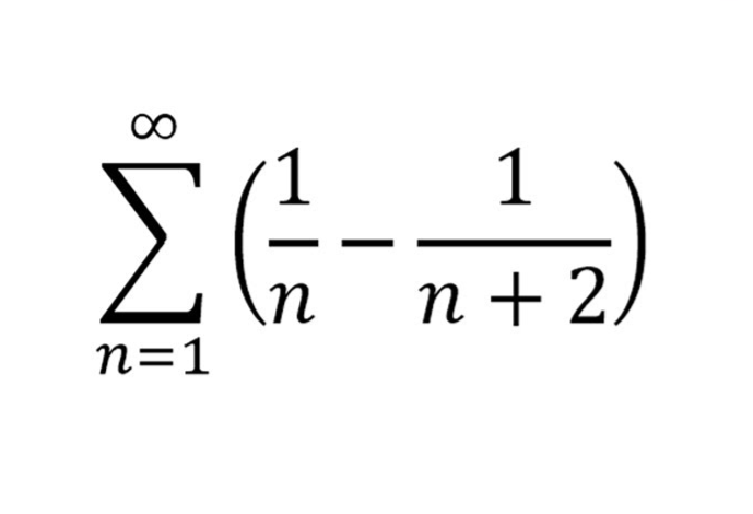 <p>Terms subtract and when expanded, cancel out only leaving first and last term</p>