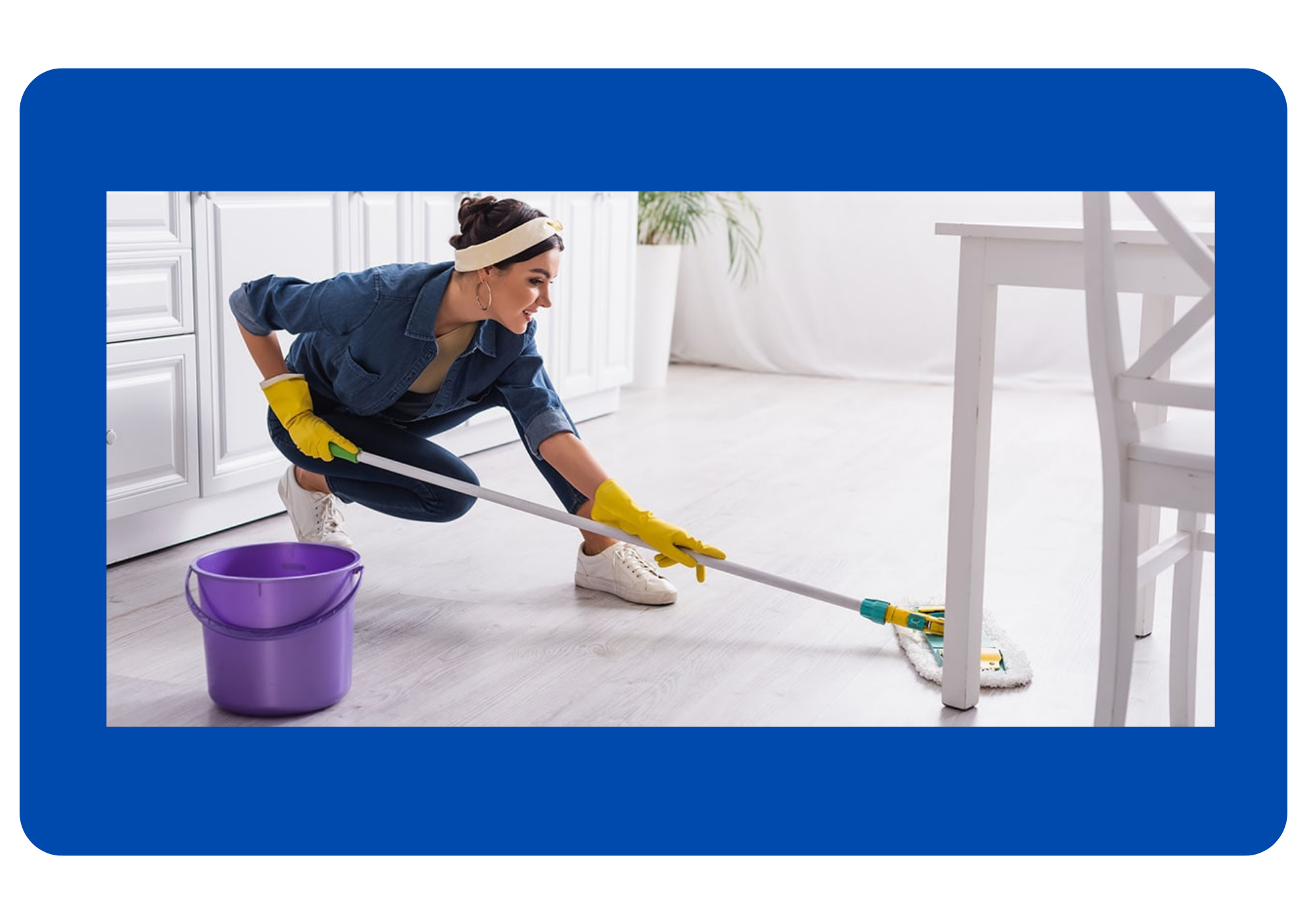 <p>T<strong><em>o clean the floor using a wet mop to remove dirt and stains. </em></strong></p>