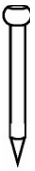 <p>Shaft (top part) is oval, so less likely to split wood if used good. Can be hidden same way as a pin</p>