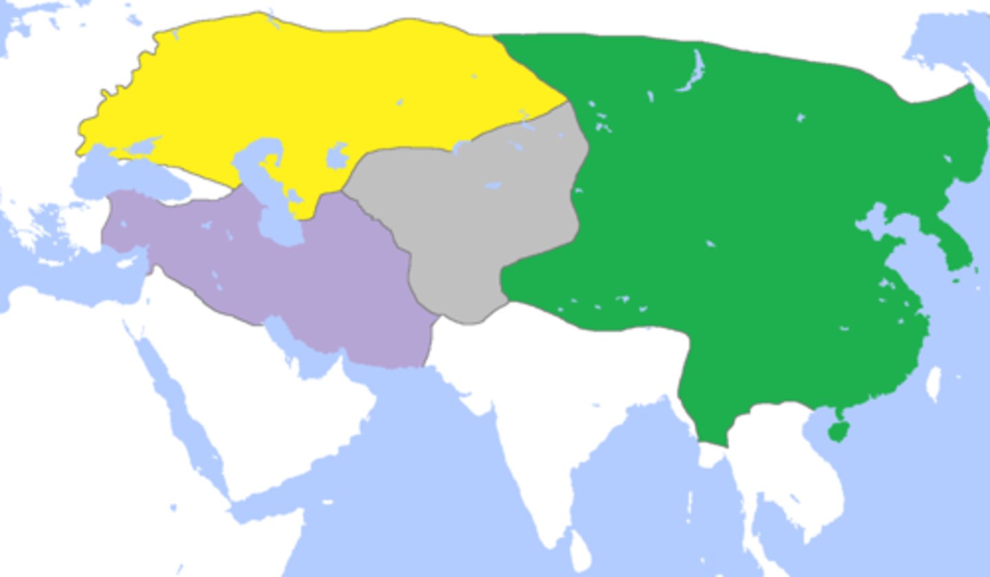 <p>Mongol Khanate in Central Asia between the Il-khanate in Persia &amp; the Yuan Dynasty in China</p>