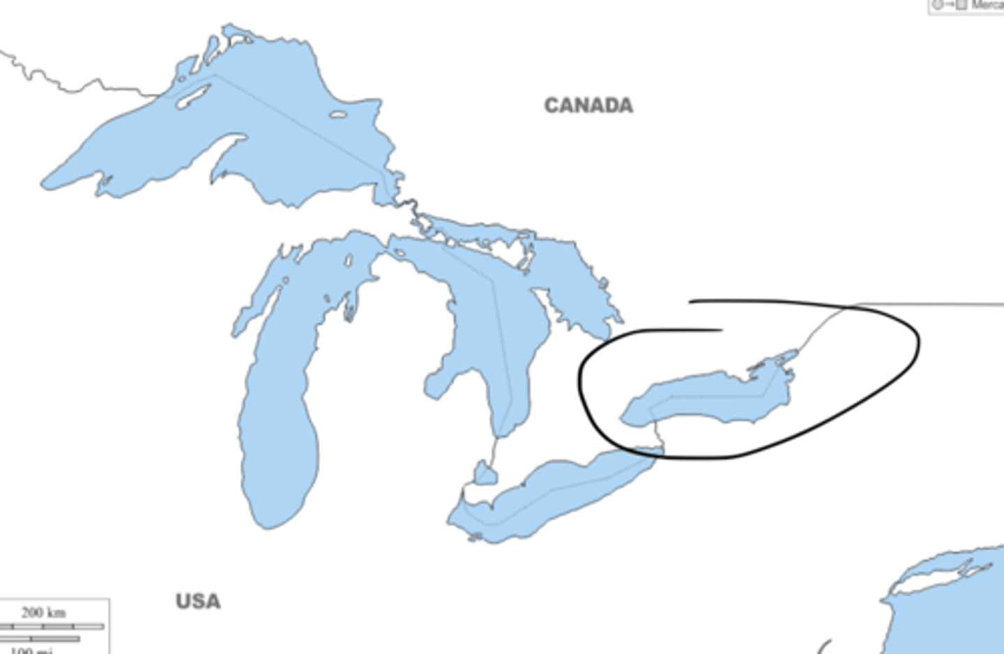 <p>One of the Great Lakes</p>