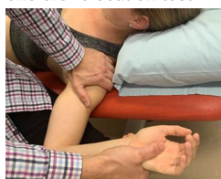 <p>Testing for: Instability </p><p>Positive Test: the patient becomes apprehensive </p>