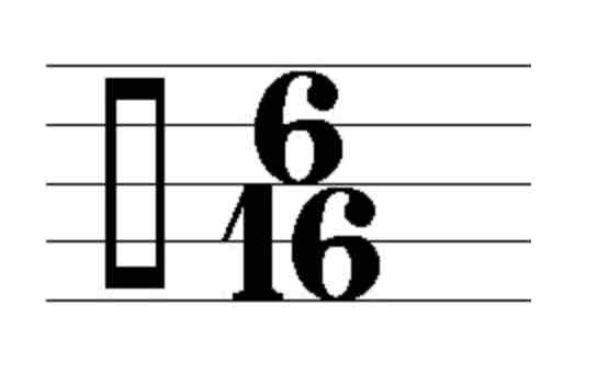 <p>the meter signature below denotes ___ beats per measure and the __ note represents the length of one beat. Use standard american terminology (dotted half note)</p>