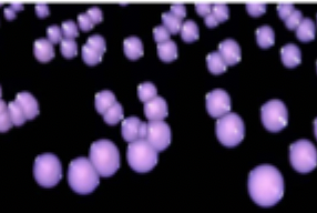 <p>pasty colonies that resemble bacteria</p>