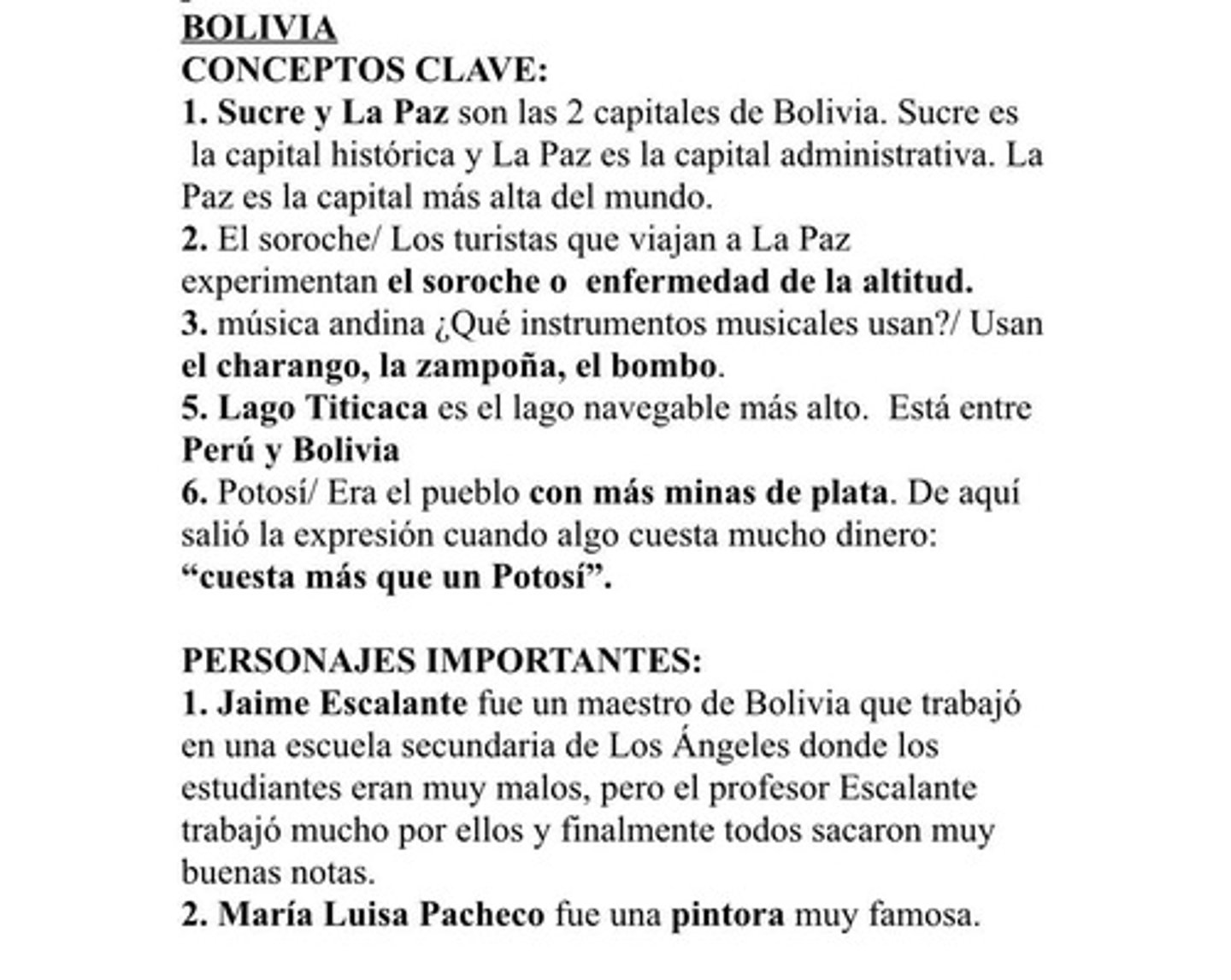<p>La capital histórica de Bolivia.</p>