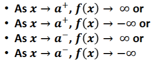 <p>the graph of f has one at x=a if </p>