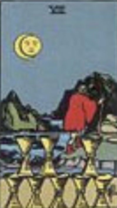 <p>8 of Cups- Upright</p>