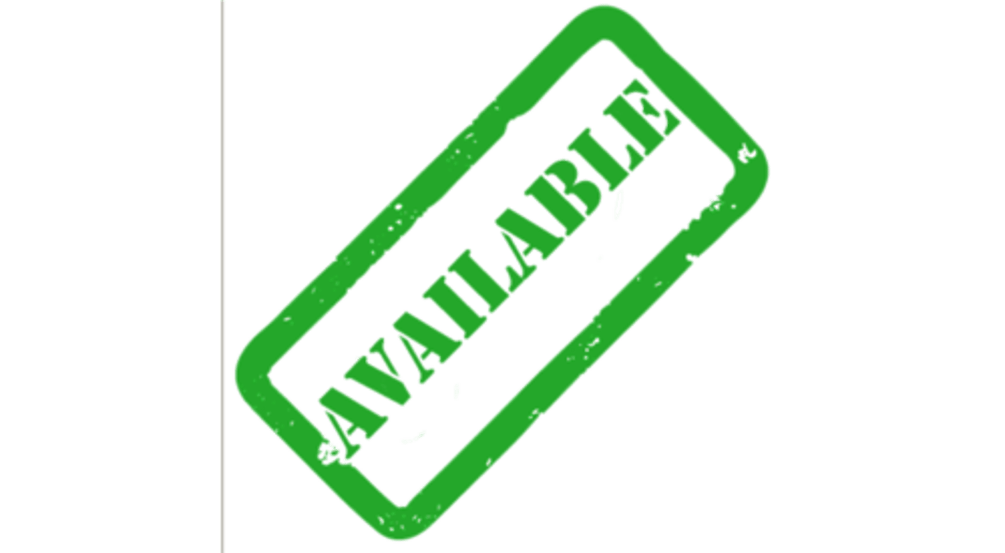 <p>available</p>