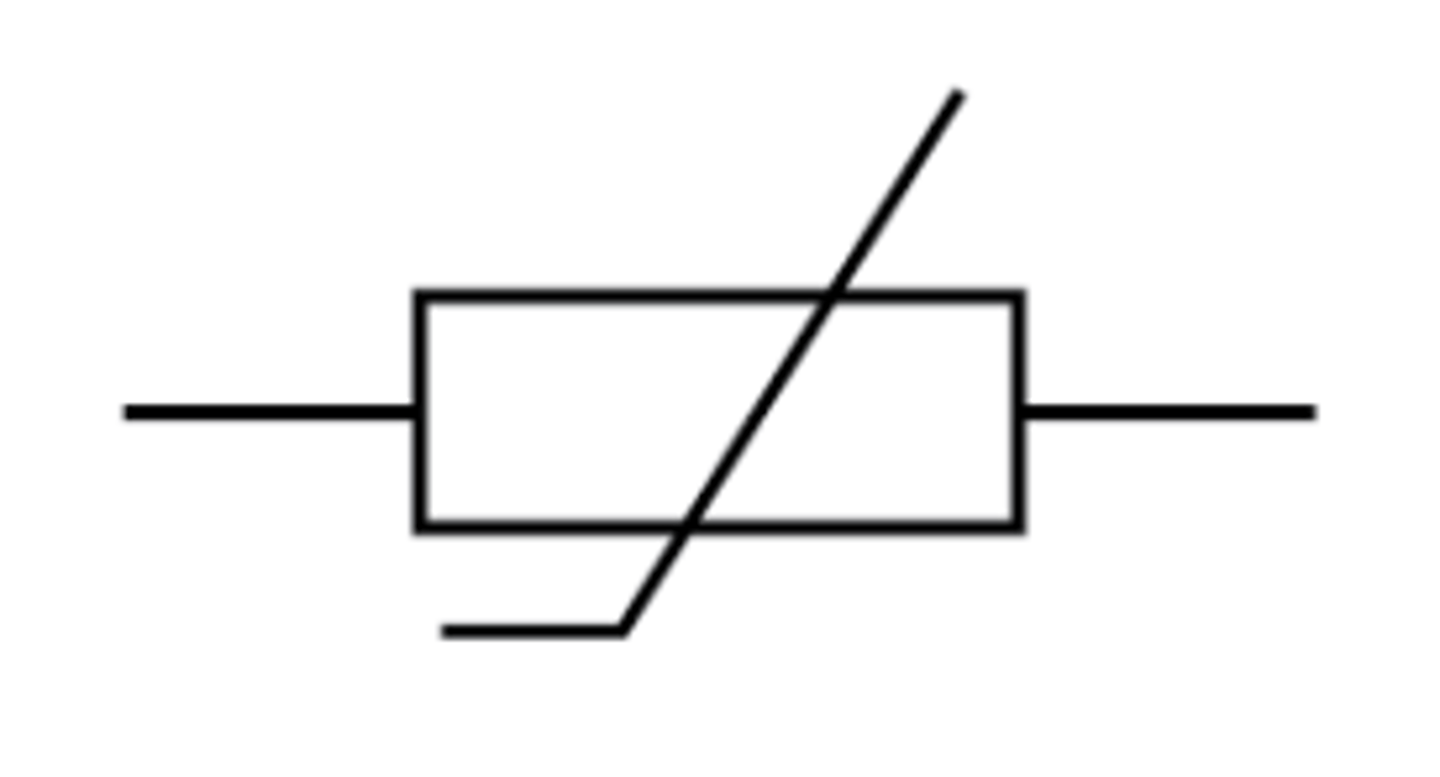 <p>A device whose resistance decreases as the surrounding temperature increases</p>