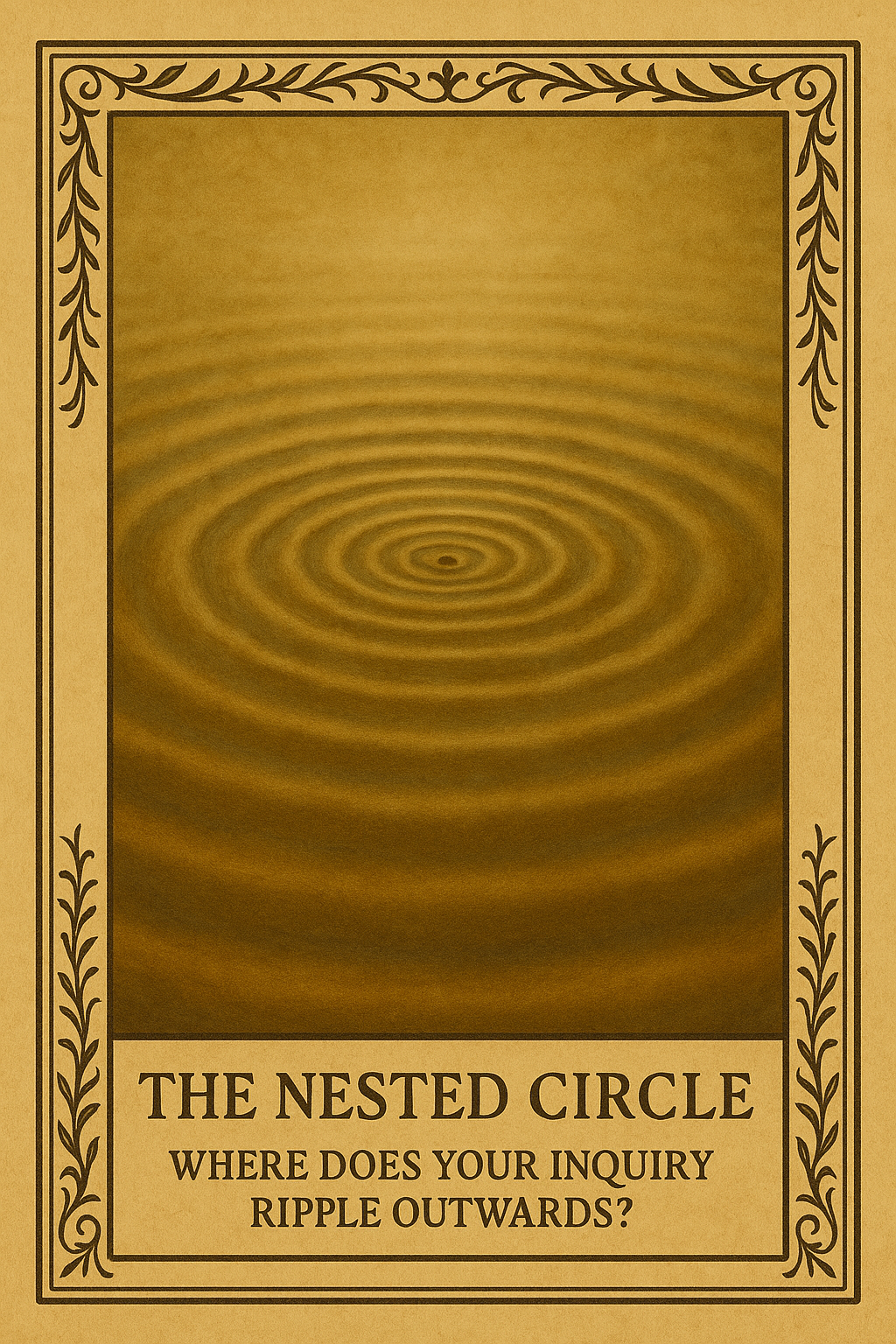 <p>Where does your inquiry ripple outwards?</p>