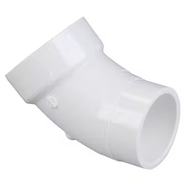 <p>PVC 2 DWV45 ST ELB HUBxSPG </p>