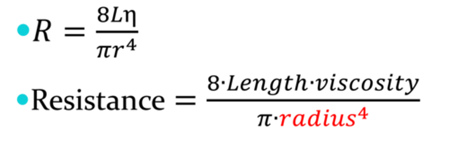 <p>the opposition to blood flow due to friction between blood and the walls of blood vessels</p>