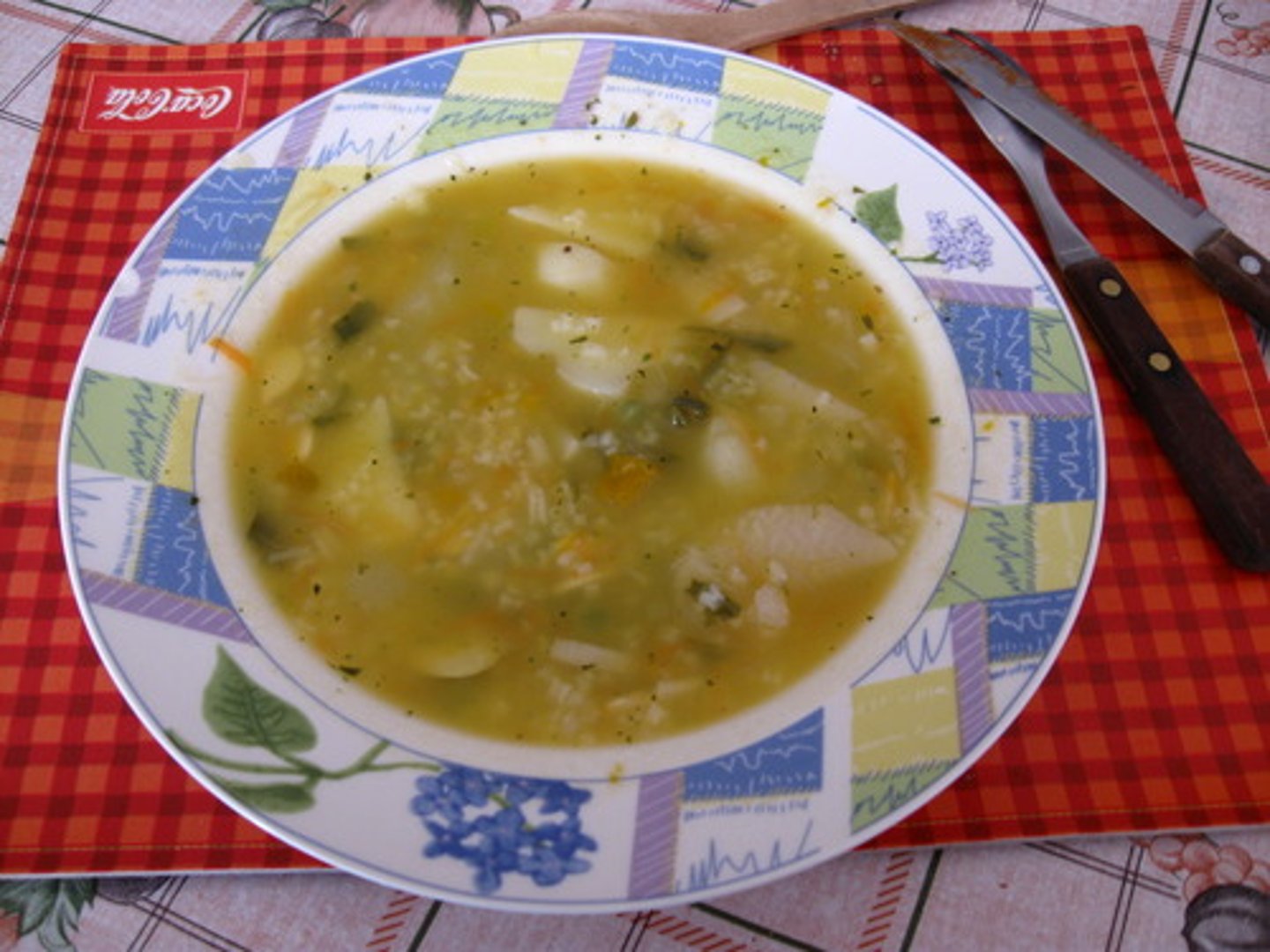 <p>una sopa típica de Colombia</p>