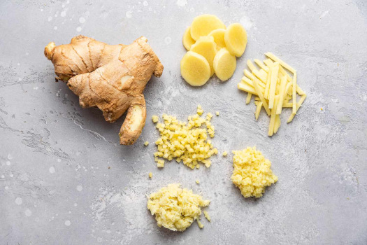 <p>(noun) <span><em>one of the foods that you use to make a particular food or dish</em></span></p><p><span>“Ginger is a common _______ in Japanese cooking.”</span></p>