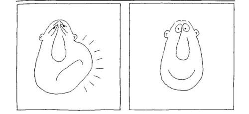 to become less swollen