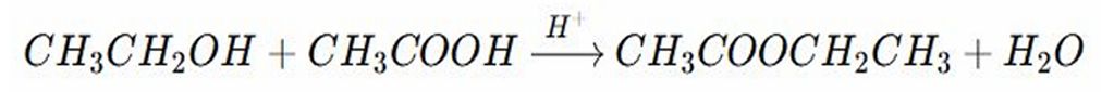 <p>REACTIONS OF ALCOHOL:</p><ul><li><p>The hydroxyl group (-OH) of the carboxylic acid and Hydrogen from the alcohol combined to form water </p></li><li><p>The remaining parts forms an ester bond, connecting the alcohol and the acid</p></li></ul><p></p>