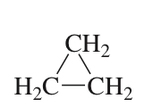 <p>cyclopropane</p>