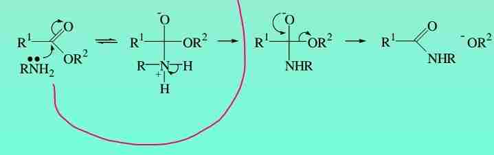 <p>Esters react with ammonia &amp; amines to give amides </p>