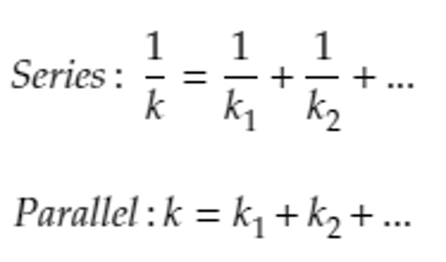 <p>Opposite of resistors (which is on formula sheet)</p>