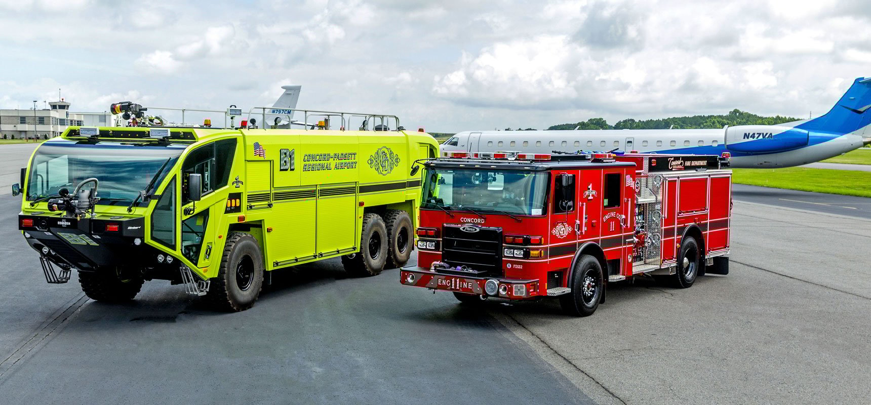 <p>What is the responsibility of the fire and crash truck department in an airport?</p>