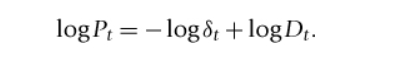 <ul><li><p>reveals the linear relationship between logPt and logDt</p></li></ul><p></p>
