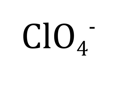 <p>ClO4- -1 Charge</p>