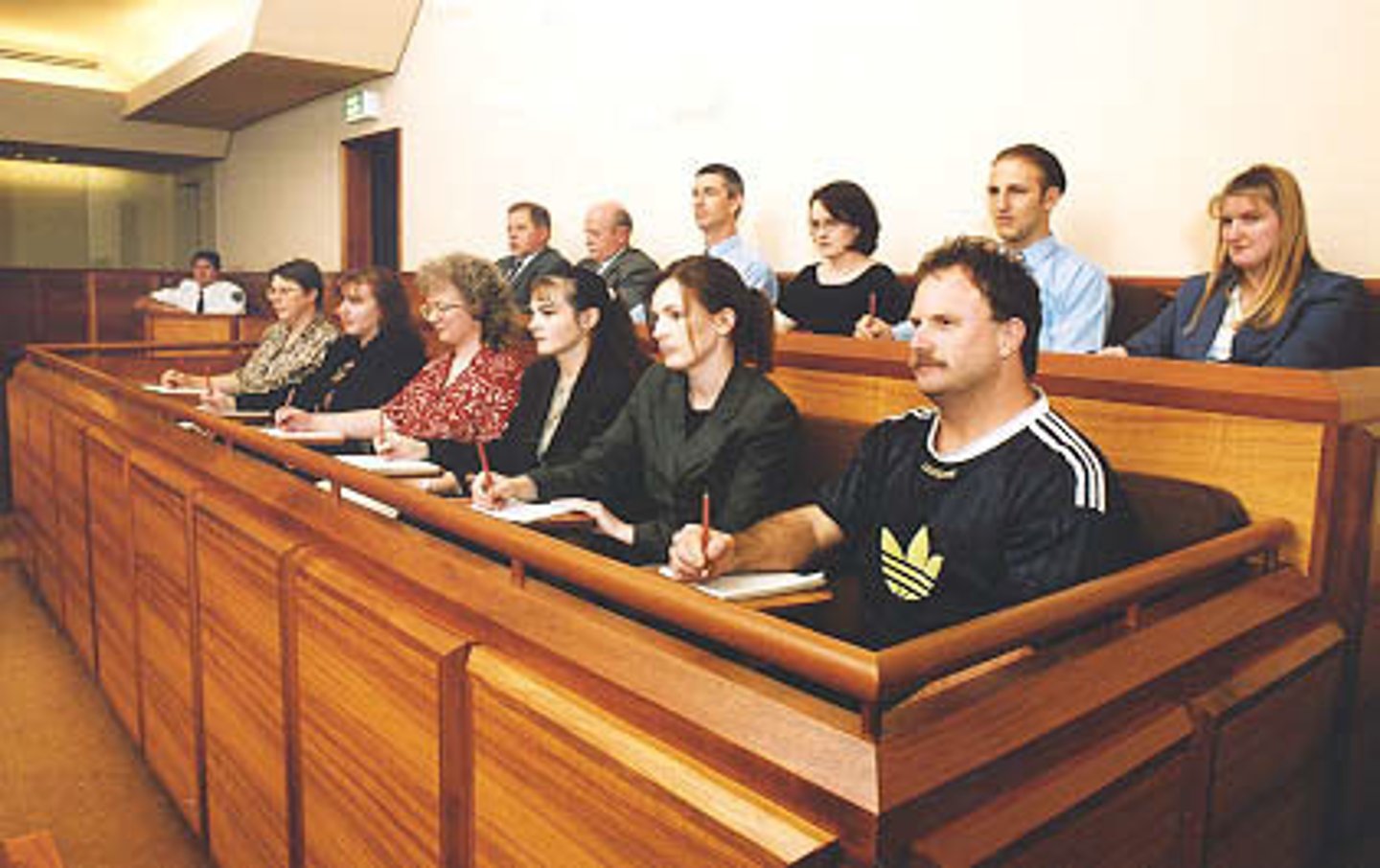 <p>non-criminals get the right to a fair and speedy trial</p>