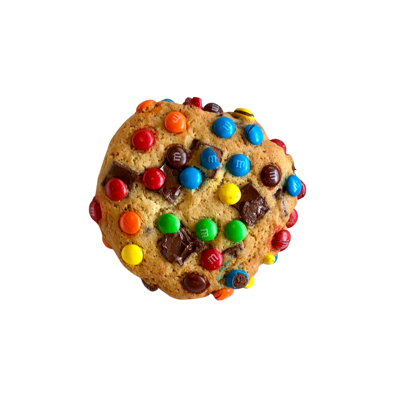 <p><span>Same exact dough as CCC, topped with M&amp;Ms sweet, soft with some crunch!</span></p><p>(MMM)</p>
