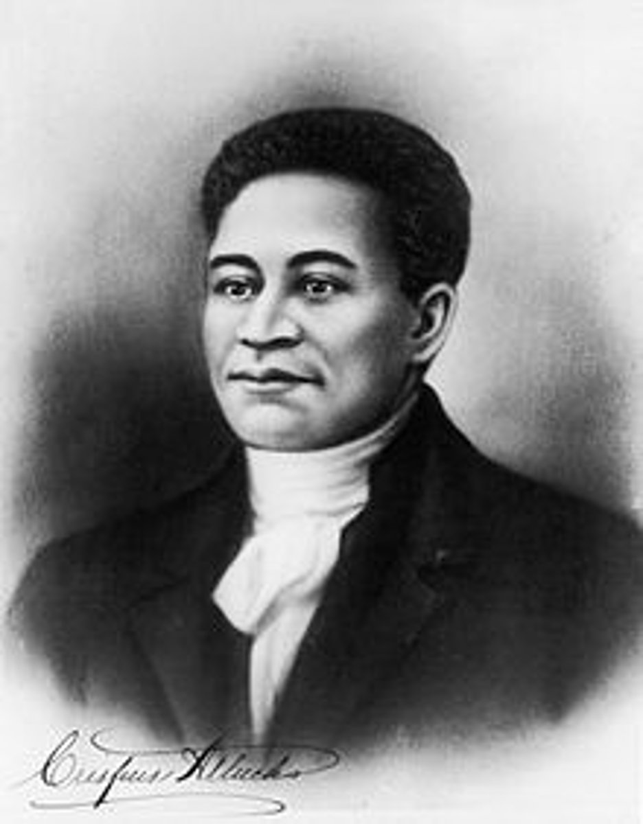 <p>The African-Native American man who was the first man to die in the Boston Massacre, also considered the first death in the Revolutionary War</p>