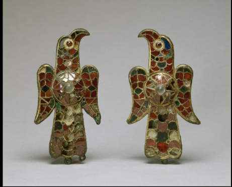 <p>Eagle-shaped Fibulae, Iberian Peninsula, Visigothic, 6th Century CE</p>