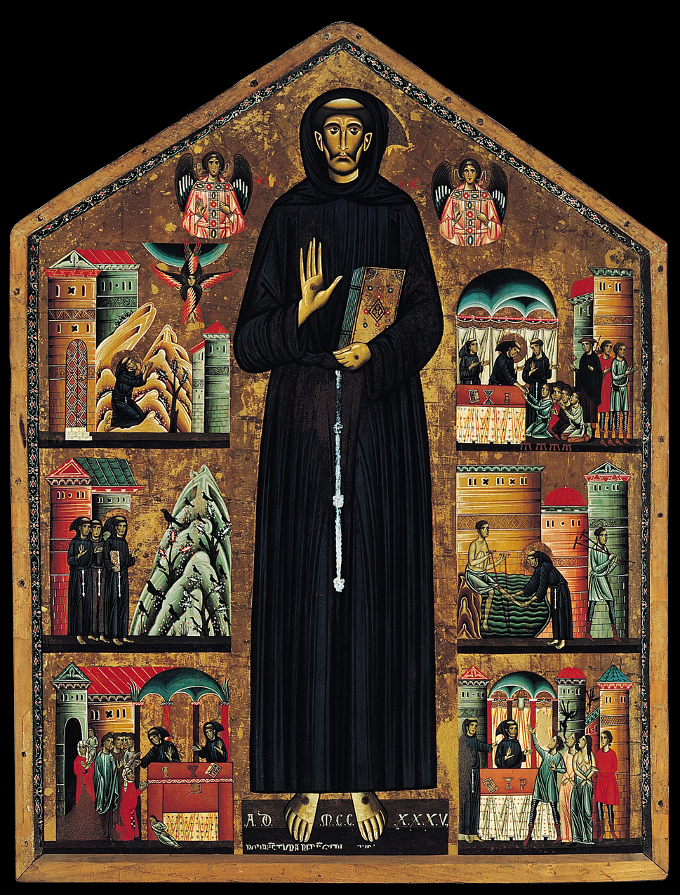 <p>Saint Francis Altarpiece, Berlingheri, 1235, Italy</p>