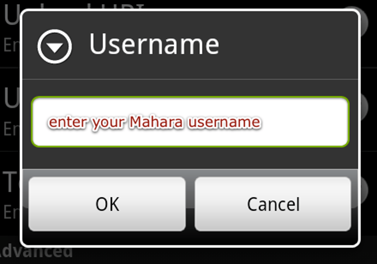 <p>user name</p>