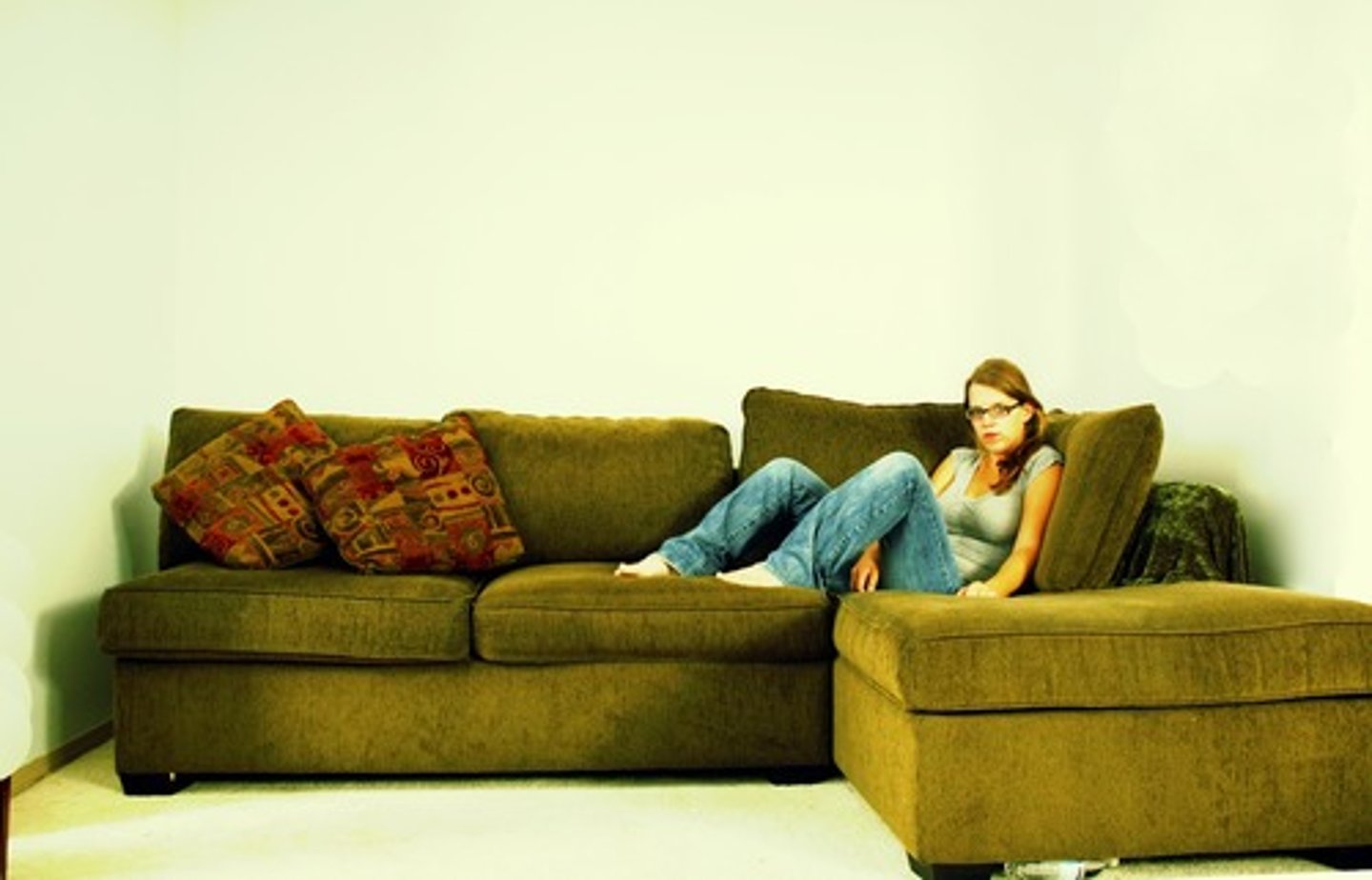 <p>I stayed at home</p>