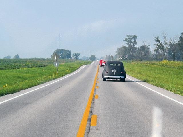 <p><span><span>A driver of a vehicle must stop when approaching a stopped school bus unloading children when on a two-lane road.</span></span></p>