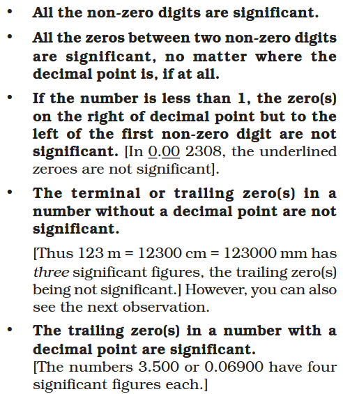 <p>do you know all these rules determining the number of significant figures?</p>