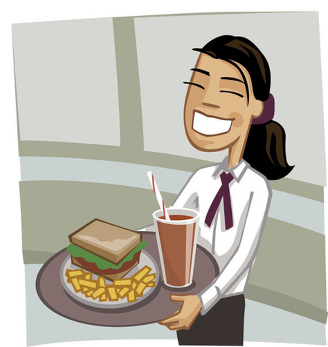 <p>người phục vụ nhà hàng<br>종업원, 메뉴판 좀 주세요!<br>Nhân viên phục vụ, hãy cho tôi thực đơn</p>