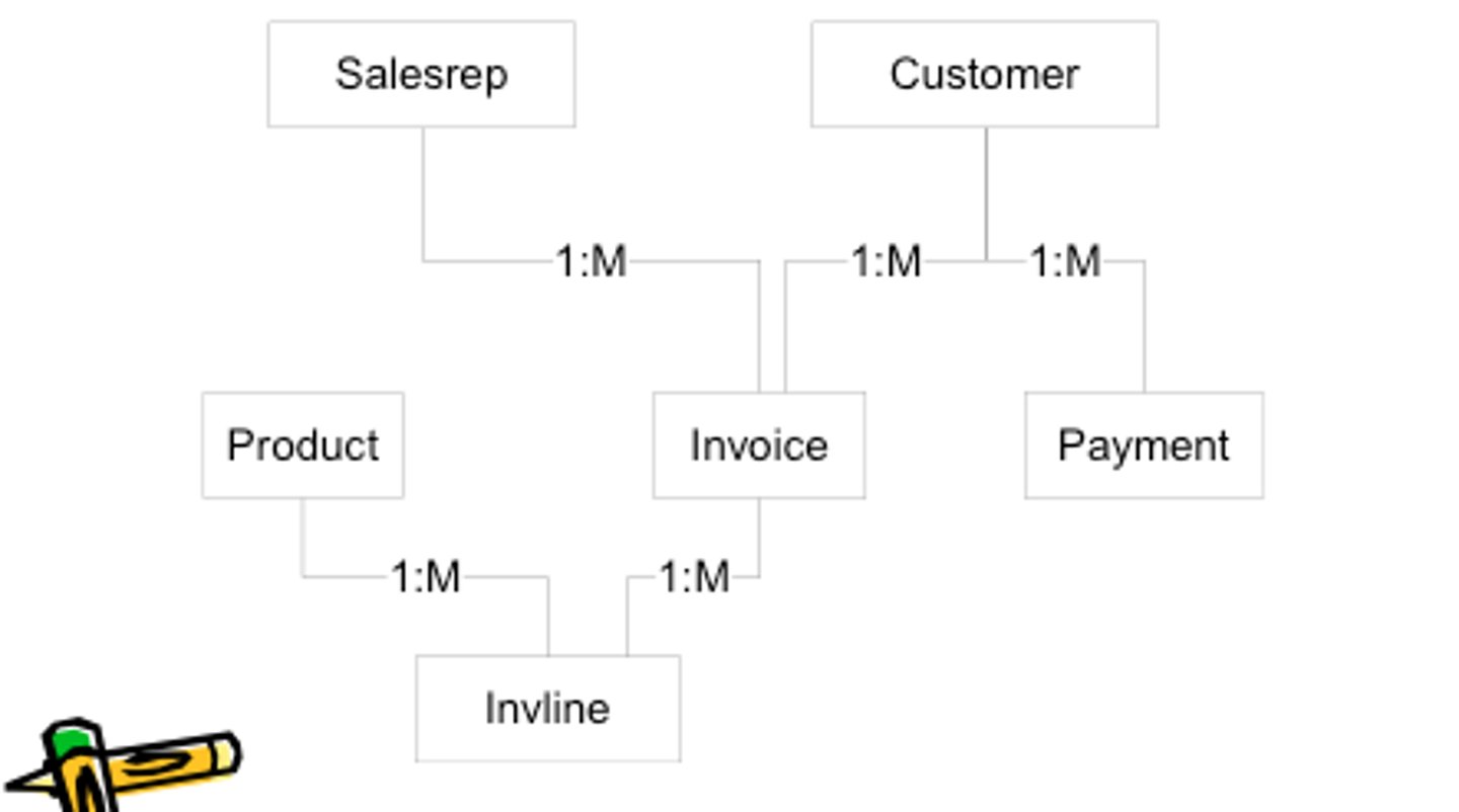 <p>type of database where multiple records or files can be linked to multiple owner files and vice versa (upside down- each member information is the branch linked to the owner at the bottom of the tree)</p>