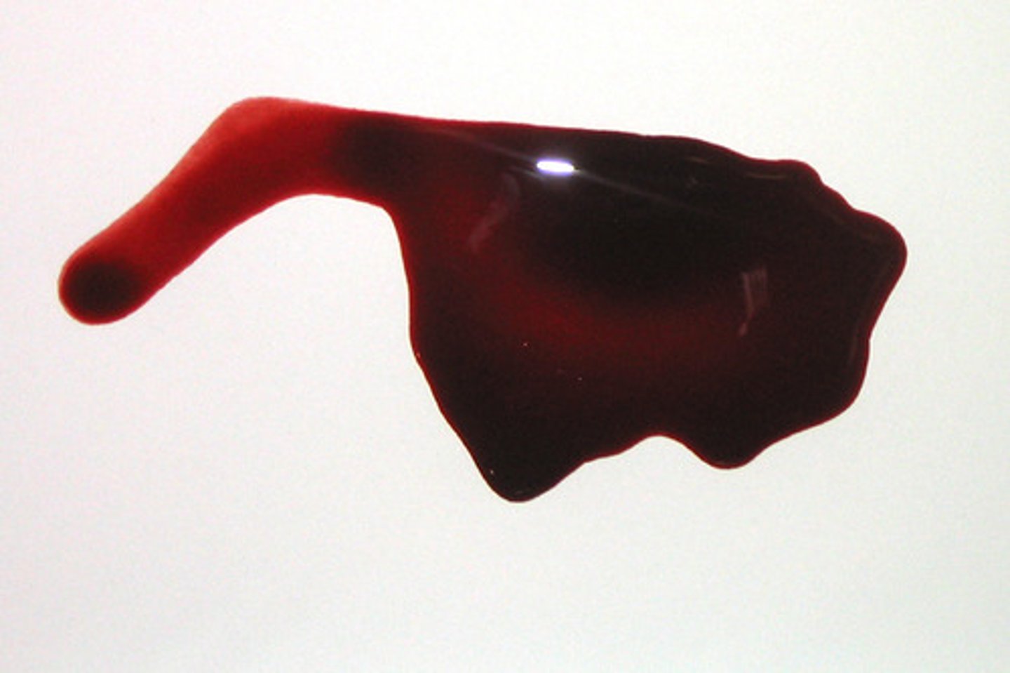 <p>A bloodstain pattern created when a source of blood remains stationary over a surface causing an accumulation of blood.<br><br>DESCRIPTION: This pattern was generated by placing a source of blood approximately 2 cm from the target and keeping it there to accumulate enough volume.<br><br>A pool of blood may be formed if there is enough blood in the source and it is not too far from the target. As the source is raised from the target it more likely will form a drip pattern. However if there is sufficient volume the drip pattern can be obscured and all that remains is the pool of blood.</p>