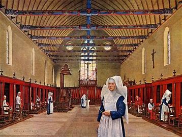 <p>How many hospitals were in England by 1500?</p>