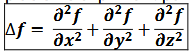 <p><em>se retrouve en composant les opérateurs gradient et laplacien</em></p><p></p>