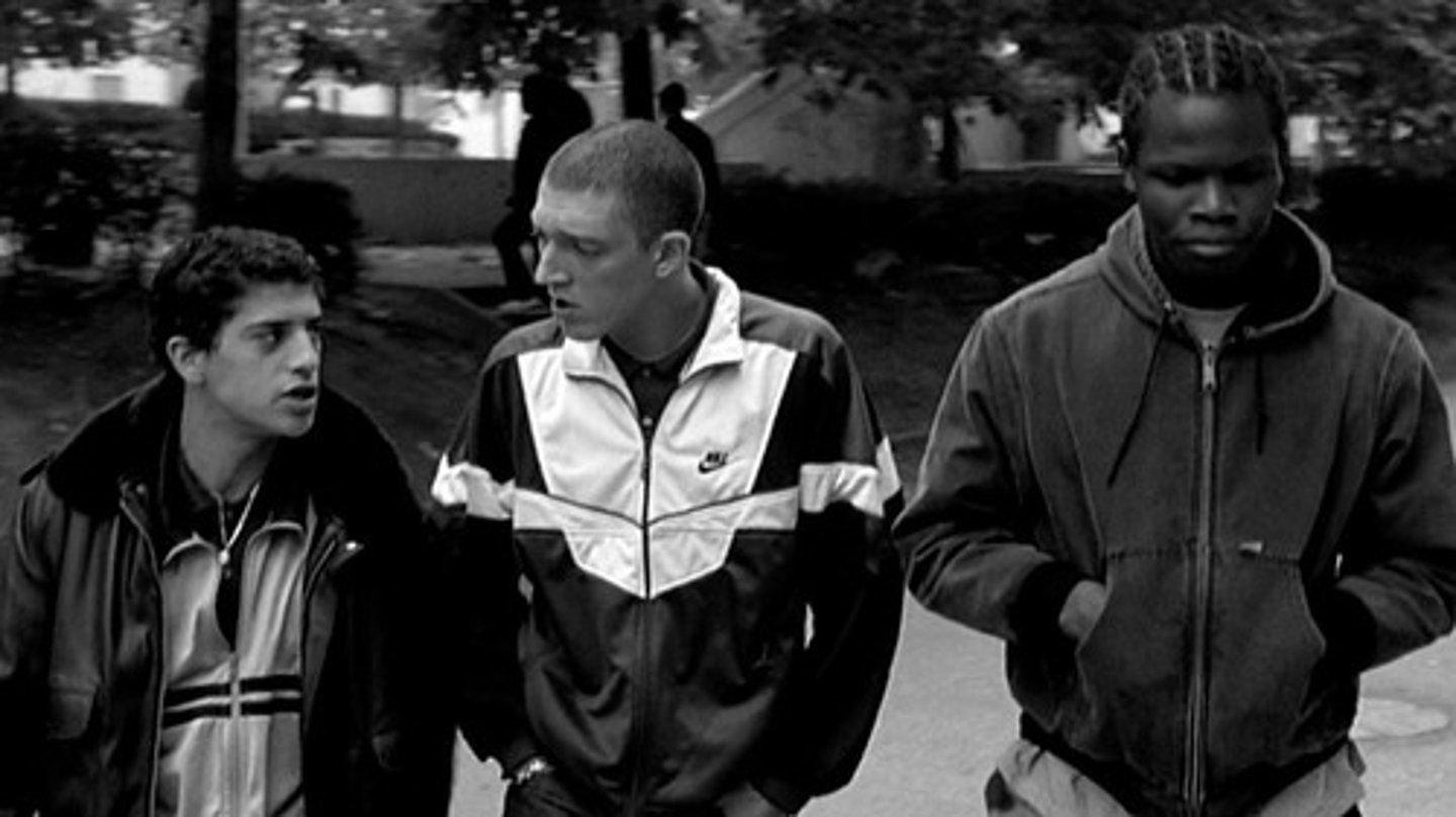 <p>each of the three main characters represents an ethnic minority living on the estate.<br>An improbable trio?<br>friendship only created superficially to represent and encapsulate life on a typical estate.<br>Universal representation allowing all viewers to identify with the film.<br>Each one has their own identity and culture<br>But share common traits and can be seen as a unity.<br>Have to rely on fraternite as they don't have liberte or egalite<br>Products of the environment, living on the estate and sharing the same problems.<br>Affected by the same 'representation' + cant help but be labelled as being from the estate.</p>