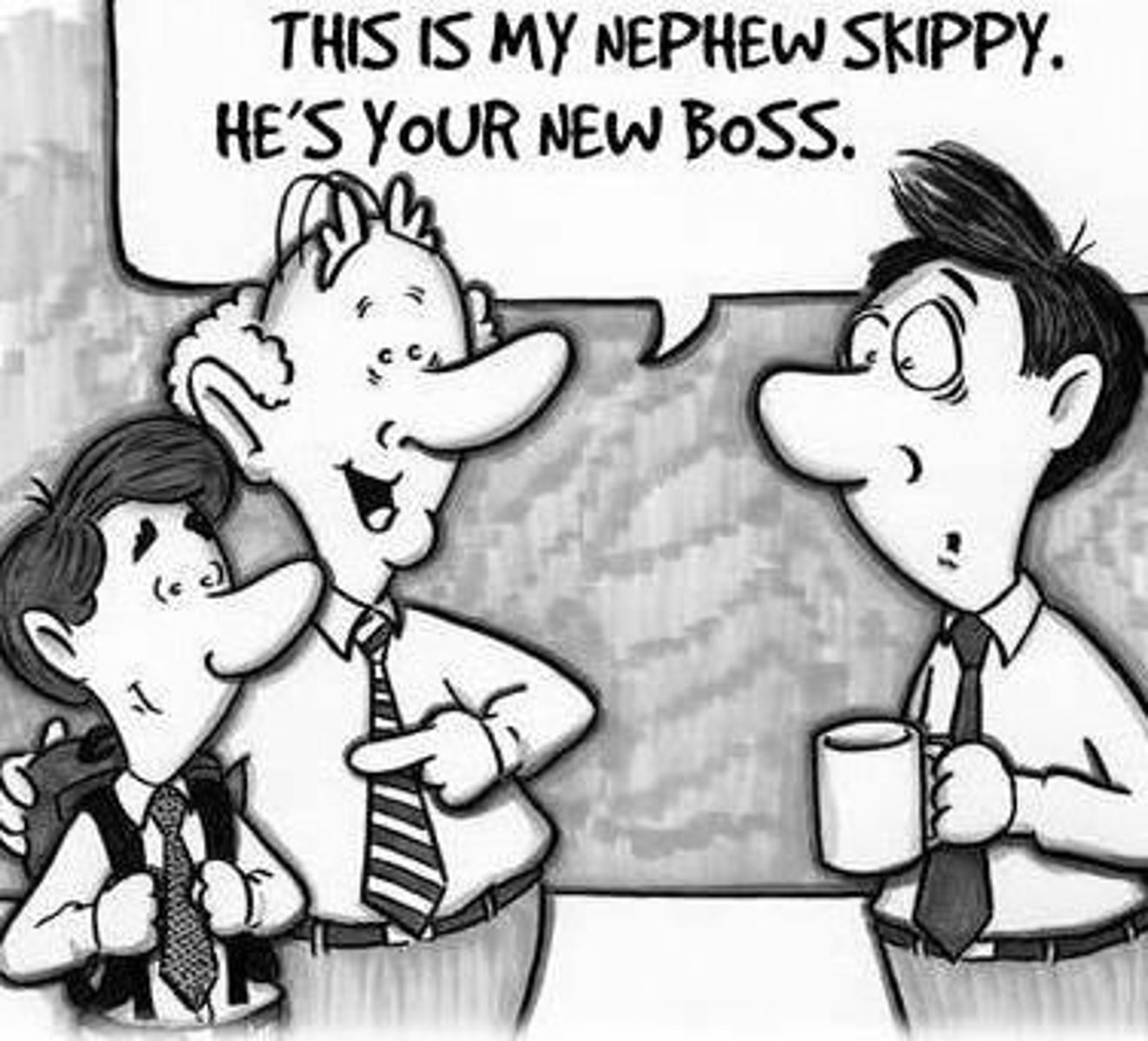 <p>When someone is given a job based on who they know, not how good they were. ie) Bransby Blake Cooper, a doctor who did a bladder stone operation in 1hr instead of 6 minutes. The patient died. A report suggested he had been employed because he was the nephew of a good surgeon and wasn't well qualified himself.</p>