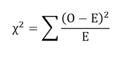 this equation is used for categories describing one variable

t or f