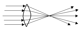 <p>has at least one convex surface, is thicker in the center, used to correct hyperopia</p>