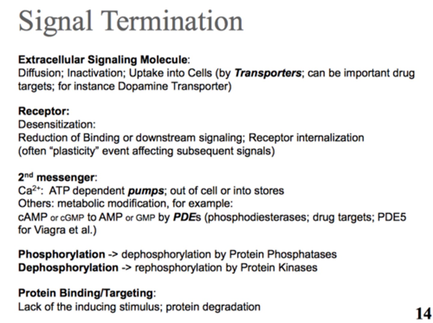 <p>terminating the cell,</p>