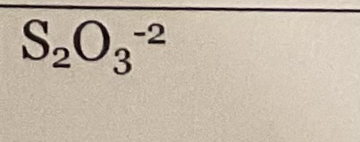 <p>S2O3-2</p>