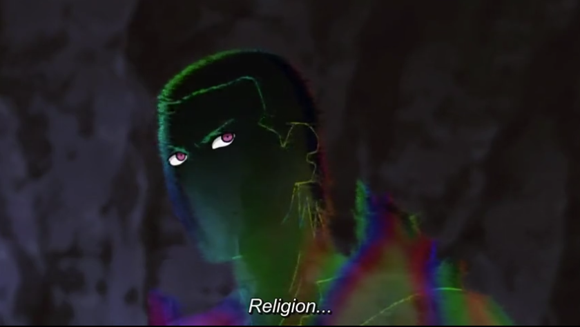 <p>teach, faith, doctrine</p><p><u>ex</u>: 宗教 Shūkyō: religion, religious affiliation</p><p>ill: Pain à Akatsuki: “Sensō no riyū nante no wa nandemo ii. Shūkyō, shisō, shigen, tochi, onkon, ren’ai, kimagure...“ <=> 戦争の理由なんてのはなんでもいい。宗教、思想、資源、土地、怨恨、恋愛、気まぐれ…。 : Reasons for war can be anything. Religion, ideology, resources, land, grudges, love, whims…</p><p><u>ex</u>: 教える Oshieru: to teach, to instruct, to tell, to inform</p><p>ill: Zero quand Xing-Ke kidnappe Kallen: “Xing-Ke ni 教えte yaru! Senryaku (戦略) to senjutsu (戦術) no chigai o.” <=> シンクーに教えてやる！戦略と戦術の違いを : On va apprendre à Xing-Ke la différence entre stratégie et tactiques.</p><p>ill: Madara au Tsuchikage: “Mō sukoshi jutsu o <em>tameshitai</em> n da ga, mō <em>odore</em>-sō ni nai na, Ōnoki yo. Mukashi ichido chikara no sa o 教えte yatta hazu da ga.“ (<em>Tai Present Indicative Form; Potential plain masu stem</em>)<=> もう少し術を試したいんだが、もう踊れそうにないなオオノキよ。昔一度力の差を教えてやったはずだが。: I want to test a few more jutsu but (<em>ga</em>) it looks like (<em>sō ni nai</em>) you can't dance anymore, Onoki. I believe I once taught you the difference in our power a long time ago</p><p>ill: Drunk Tsunade (château de Tanzaku) à Jiraya à propos du Rasengan: “Shūtoku mo dekinai jutsu o 教えte shishō-<em>gidori</em> ka?“ (<em>masu stem</em>) <=> 習得もできない術を教えて師匠気取りか？: Teaching a jutsu he can’t even master, are you [just] pretending to be a teacher?</p><p>ill: Madara pensant à Hashirama pendant son combat contre Tsunade: “Dōse shitappa ni <em>hikitsugaseru</em> nara, ore no yō ni fukkatsu no yarikata demo <em>教えte oku</em> beki datta na…“ (<em>Causative</em>;<em> te form</em>) <=> どうせ下っ端に引き継がせるなら、俺のように復活のやり方でも教えておくべきだったな…。: If you were going to make a lackey take over (pass it on to an underling), you should have taught them a way of resurrection just like I did.</p><p>ill: Itachi explaining to Naruto why he gave him Shisui’s eye: “Jikogisei… kage kara heiwa o sasaeru na mo naki shinobi. Sore ga hontō no shinobi. Shisui ga ore ni 教えte kureta mono da.“ <=> 自己犠牲…陰から平和を支える名もなき忍。それが本当の忍。シスイが俺に教えてくれたものだ。: Self-sacrifie… A nameless shinobi that upholds peace from the shadows. That is a true shinobi. That’s something Shisui taught me. [kureru (auxiliary verb) = to do for one, to take the trouble to do]</p><p>ill: Pain à Hidan qui râle de ne pas connaître l’objectif d’Akatsuki: “<em>Suneteru</em> no ka? Nara sorosoro oshiete yarou.“ (<em>Colloquial progressive</em>) <=> すねてるのか？ならそろそろ教えてやろう ｡: Are you sulking (bouder)? Well, it's time to tell you.</p>