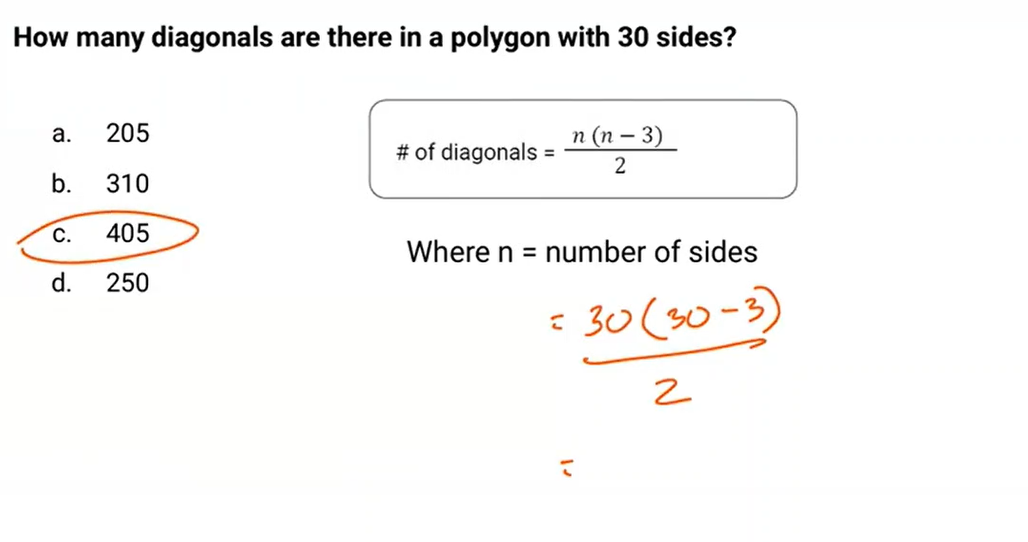 <p>Answer: c. 405 </p>