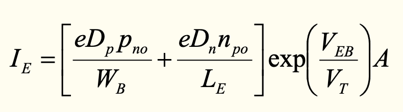 <p>Refer to PN equation, it is similar but not the same</p>