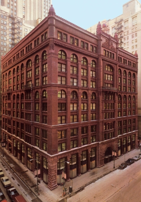 <p>(a) Rookery</p><p>(b) Burnham and Root</p><p>(c) Chicago</p><p>(d) 1880s</p><p>(e) Frank Lloyd Wright, McClier Architecture Company, Gunny Harboe and Wilbert Hassbrouck</p>